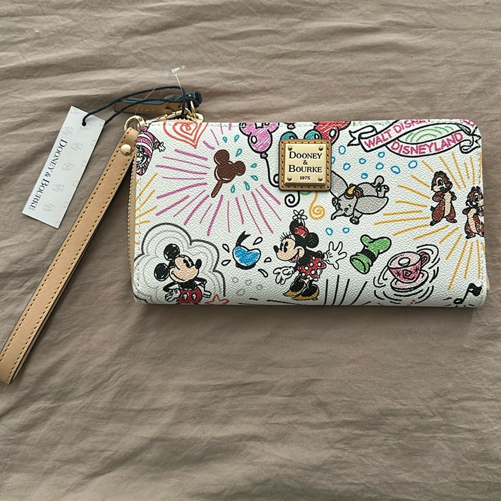 Dooney & Bourke Disneyland Disney world wallet with characters